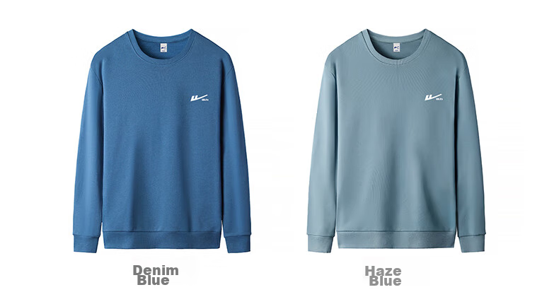 Huili Men's Sweatshirt, Round Neck Long Sleeve T-Shirt, Printed Simple Undershirt, Casual Trendy Jacket for Spring And Autumn, Men's Clothing 8