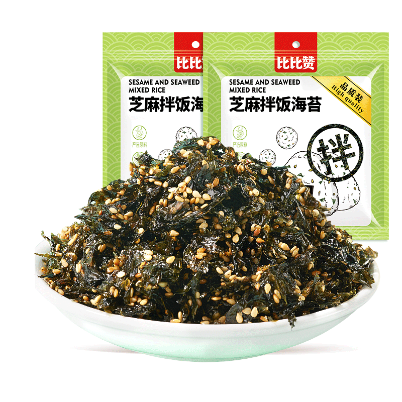 比比赞（BIBIZAN）拌饭海苔250g/袋 海苔碎紫菜休闲零食儿童拌饭营养下饭料送礼