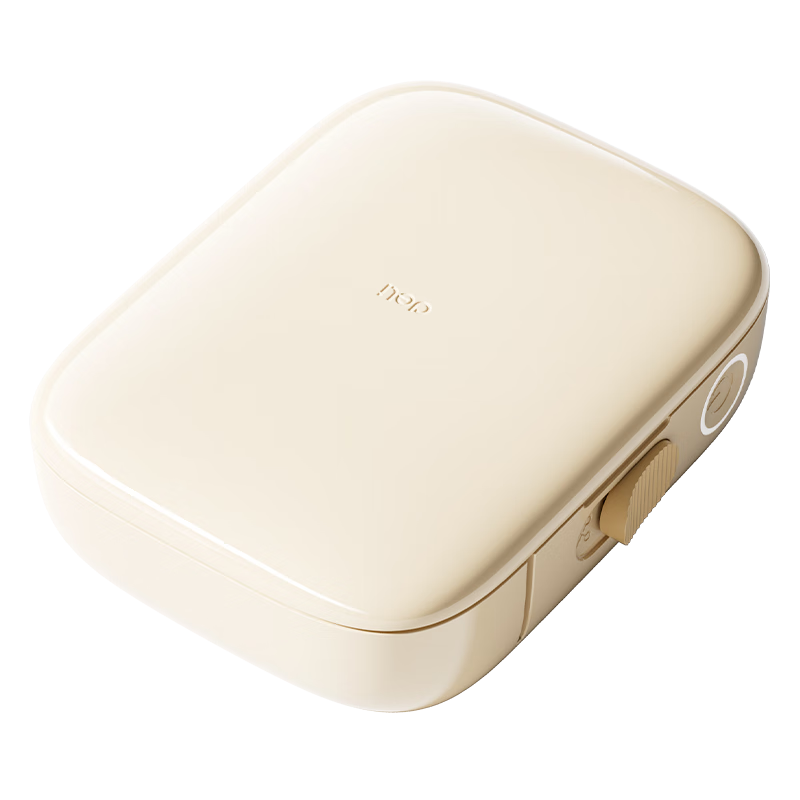 Deli Q10Pro Milk Tea Color, Portable Thermal Label Printer for Home Use, Journal Name Sticker Storage Mark Price Tag Food Label Printer, Mobile Bluetooth Connectio