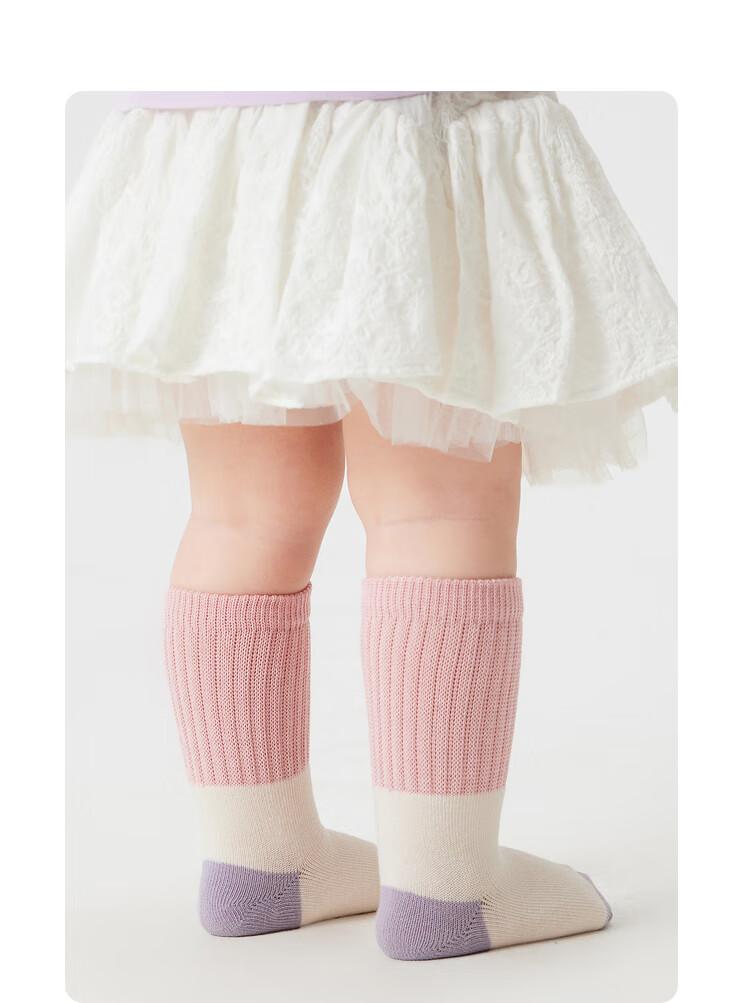 BALABALA Baby Mid-Calf Cotton Socks, Spring Season, for Boys And Girls, Newborn Infant Socks, Non-Binding, Three-Pair Pack, 209925172205 9
