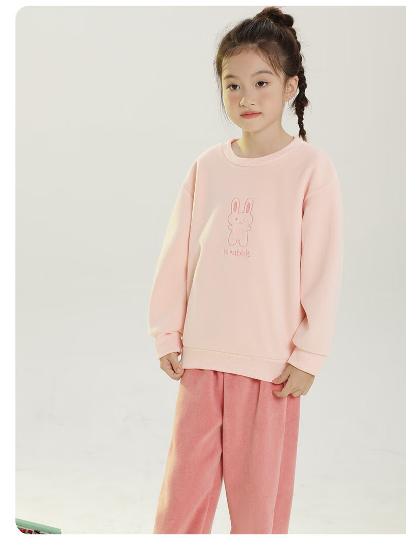 YUZHAOLIN Kids Winter Thickened Fleece Pajama Set Boys Girls Homewear Lion King 160 3