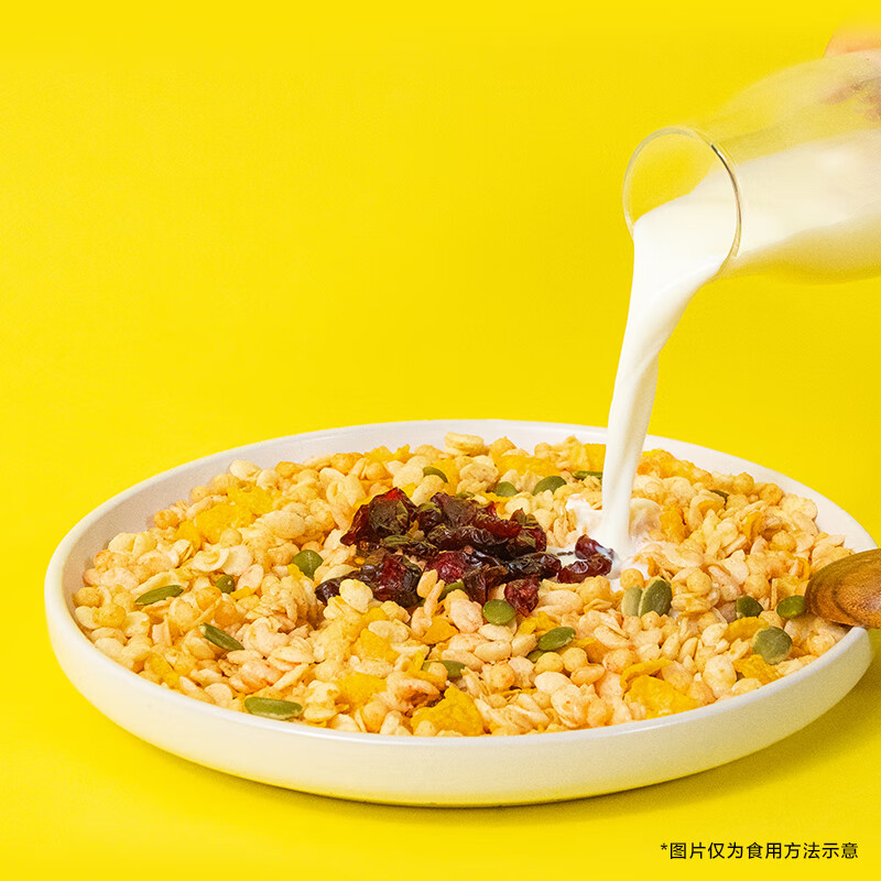 家乐氏谷兰诺拉蔓越莓缤纷水果麦片独立小包装谷物脆即食早餐代餐420g
