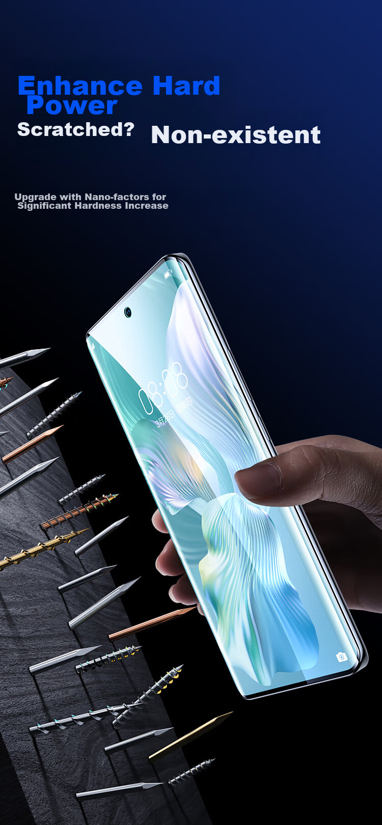 BIAZE [Full Screen Nano 2 Pieces] Hydrogel Soft Film for OPPO Reno11Pro/reno10pro/+ Phones, Non-Tempered High-Definition Anti-Fingerprint Protective Film JM733 6