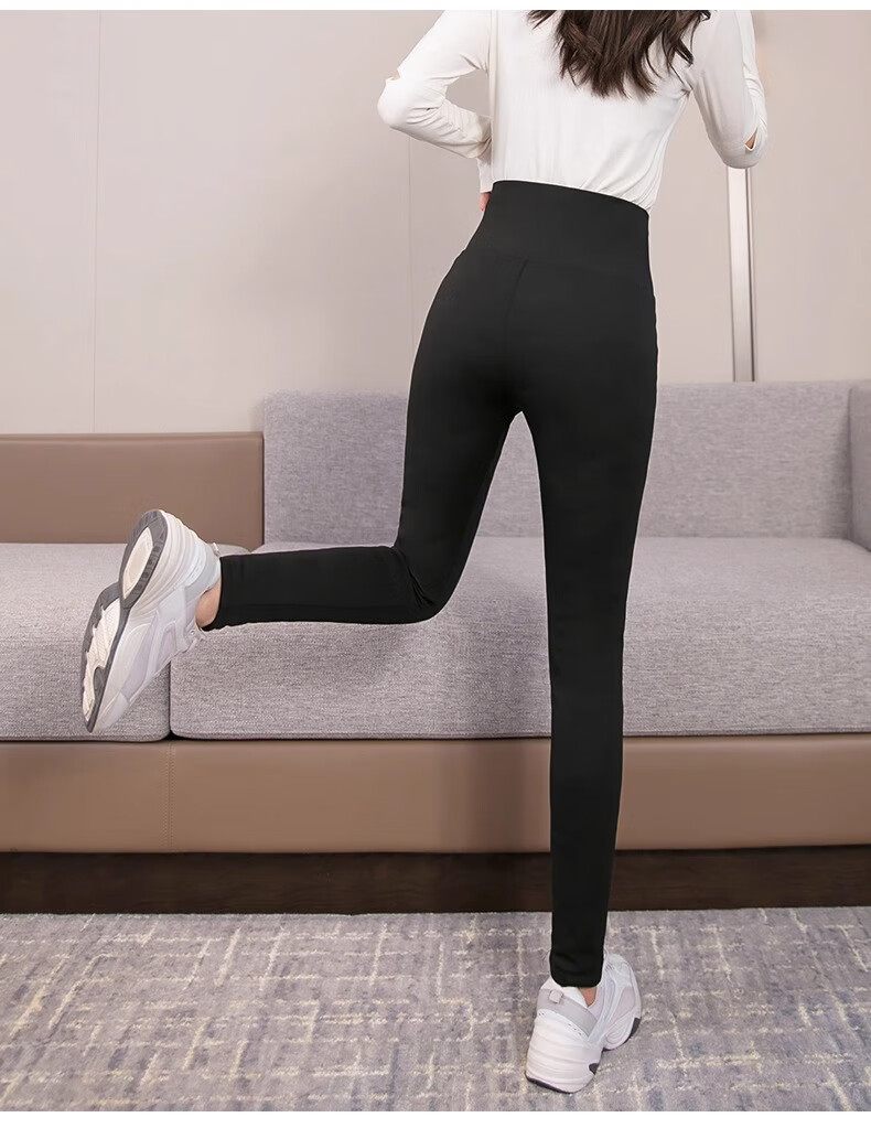 LangSha 2025 Autumn And Winter New Barbie down Pants for Women, Fleece-Lined White Duck down High-Waist Shark Cotton Pants, Cold-Proof Warm Trousers 18