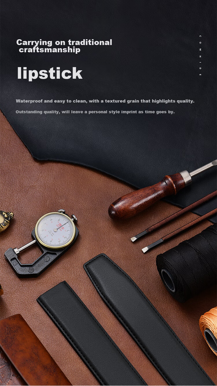 HLA Men's Belt with Automatic Buckle, Genuine Leather Business Waistband, Fashionable Birthday Gift for Young Men And Boyfriends 12