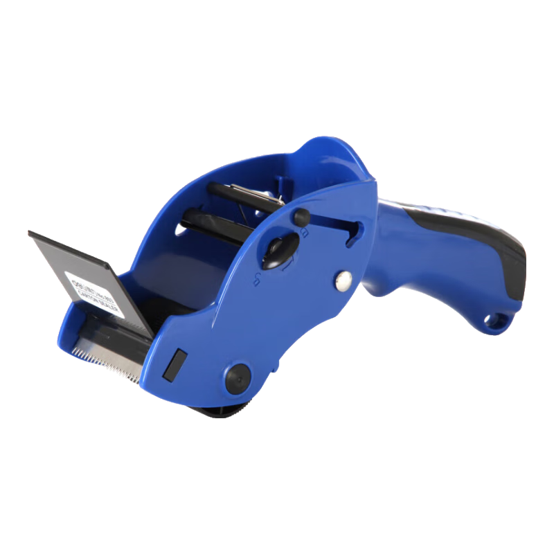 Deli Handheld Box Sealer, Packaging Tape Dispenser Base, Suitable for Tape Width up to 60mm, Tape Cutter, Office Supplies, Blue 803