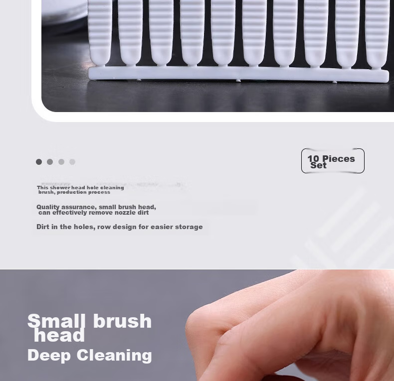 Jiashigao Shower Head Cleaning Brush Set, 50 Pieces, Bathroom Sink Faucet Nozzle Lotus Head Gap Needle Cleaning And Unclogging Small Brush 4