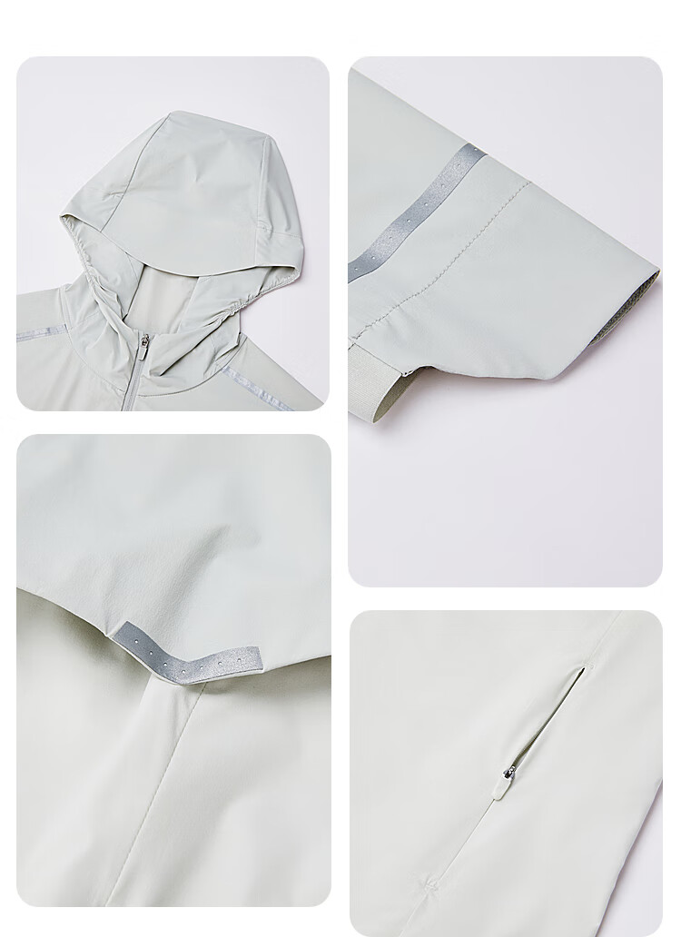 BOSIDENG Clothing, Five-Fold National Standard Sun Protection Jacket for Women, Short Style, UV-Resistant, Ice-Cool Breathable Heat Dissipation Hooded Coat 33