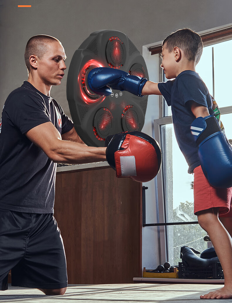 HOT KNEE Smart Music Boxing Machine Wall Target Electronic Reaction Target Adult Children Boxing Training Equipment Set Combination 12