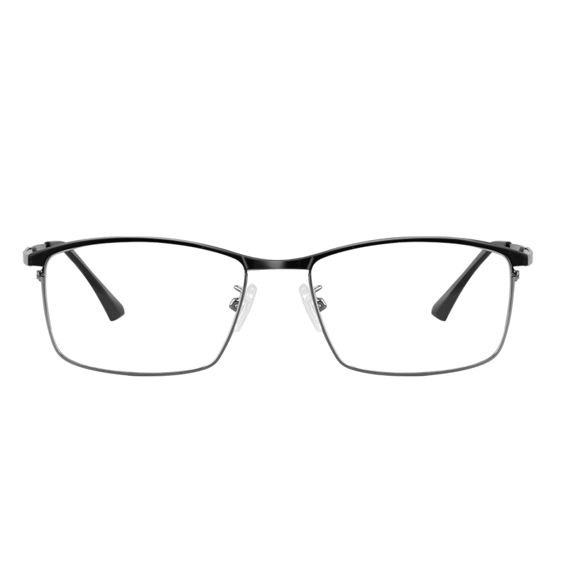 VGO Reading Glasses for Men And Women, Imported Anti-Blue Light High Definition Wear-Resistant Glasses for Elderly, Model 9601 Black Gunmetal Color, 2.5 Diopters