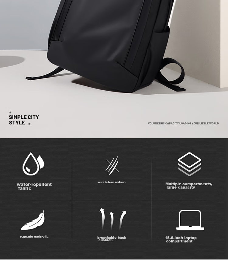 GOLF Backpack for Men, Water-Resistant Backpack, 15.6-Inch Laptop Bag, Student Bookbag, Business Casual Travel Backpack 2