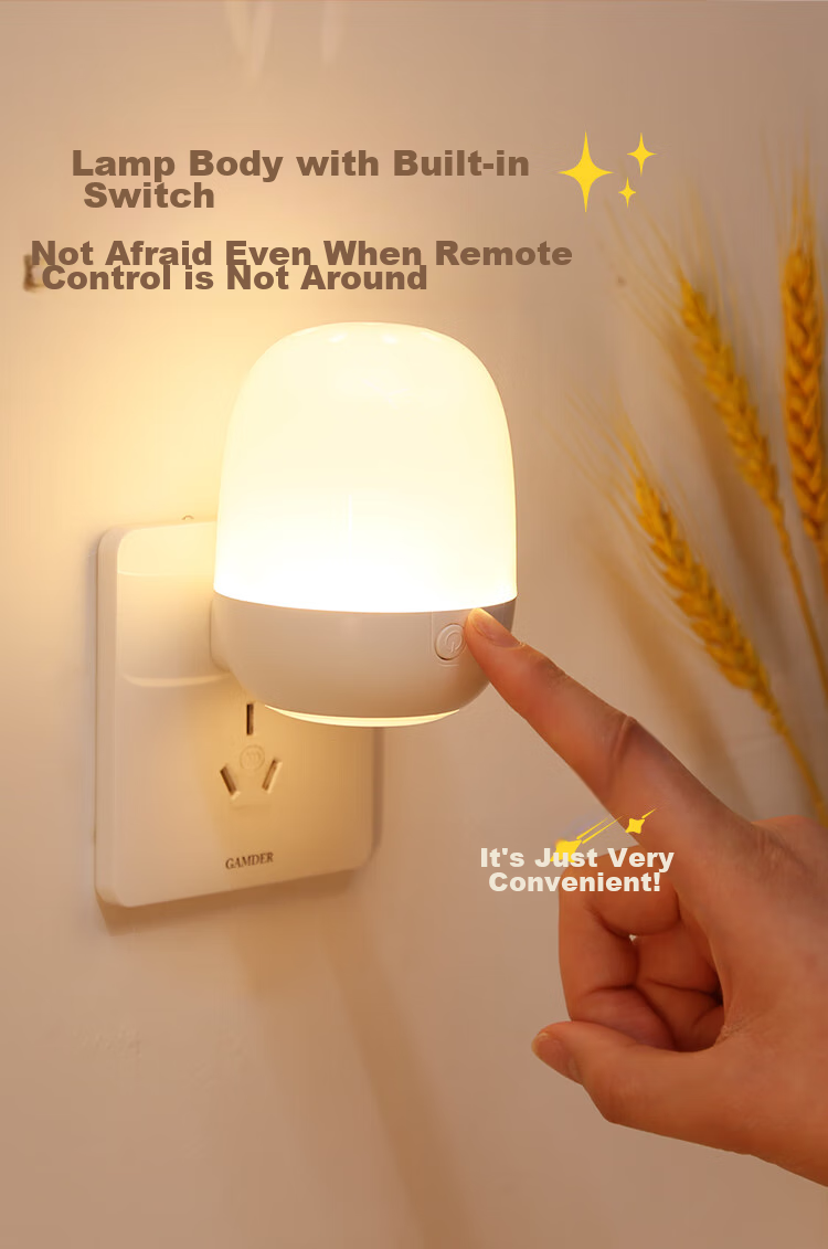 Heart Lock Night Light, Baby Feeding Lamp, Remote Control Bedroom Bedside Lamp, Plug-In Sleep Light, Infant Nursing Mother And Baby Night Light for Nighttime Use 6