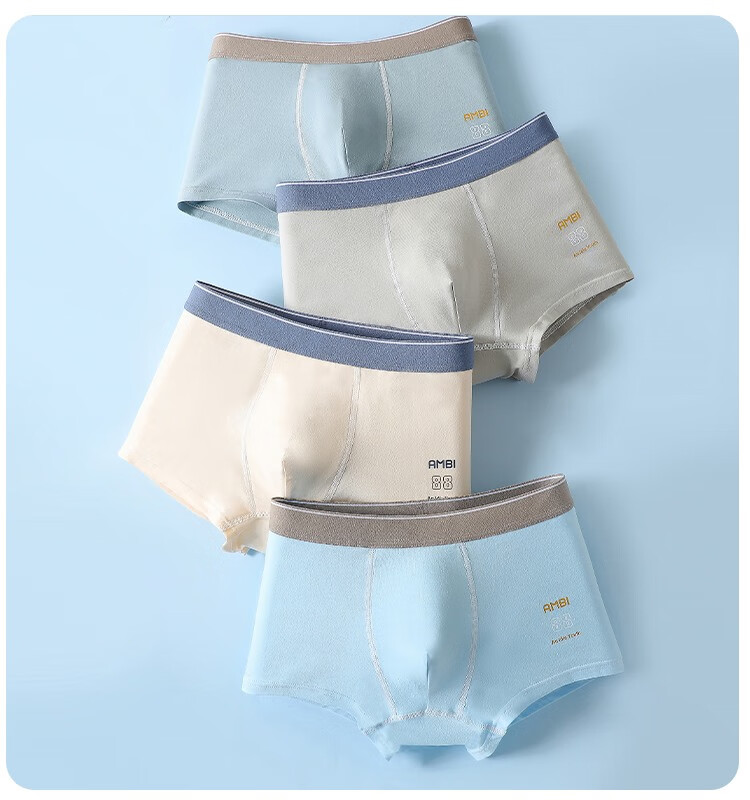 Bingxuemumian Teenage Boys' Underwear, Puberty Boxer Briefs, Cotton Antibacterial Shorts for 12-16 Year Olds, High School Students' Boxers 5