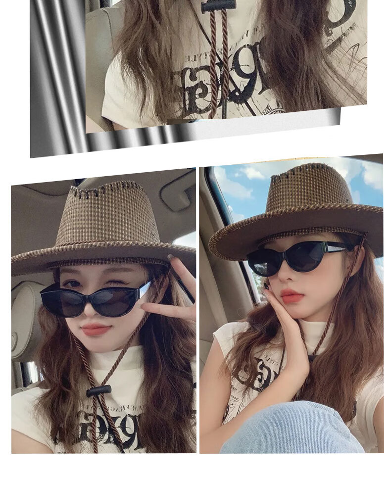 Cuntiandaofu Cat Eye Sunglasses, Sunglasses, Polarized UV Protection Sunglasses GM Sunglasses for Women, Korean Style, Black Frame with Black Lenses 6