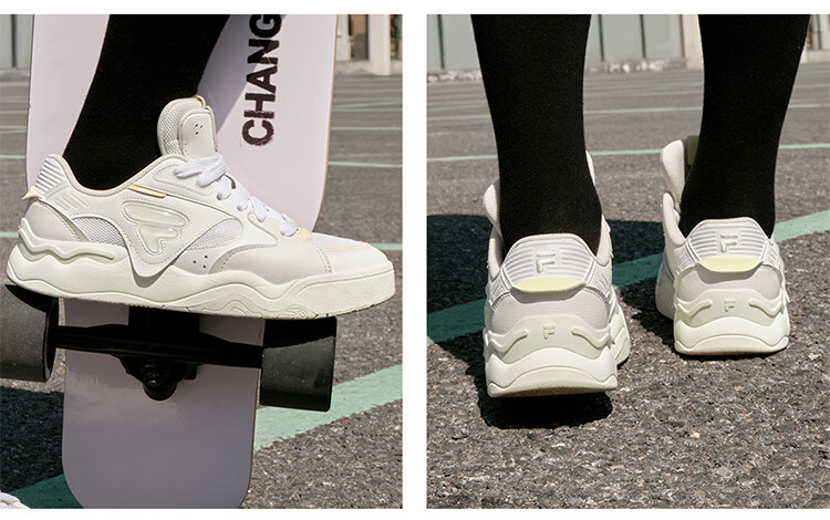 FILA FUSION FILA Trendy Women's Skateboard Shoes [Same Style As National Team], Casual Skate Shoes KICK II 13