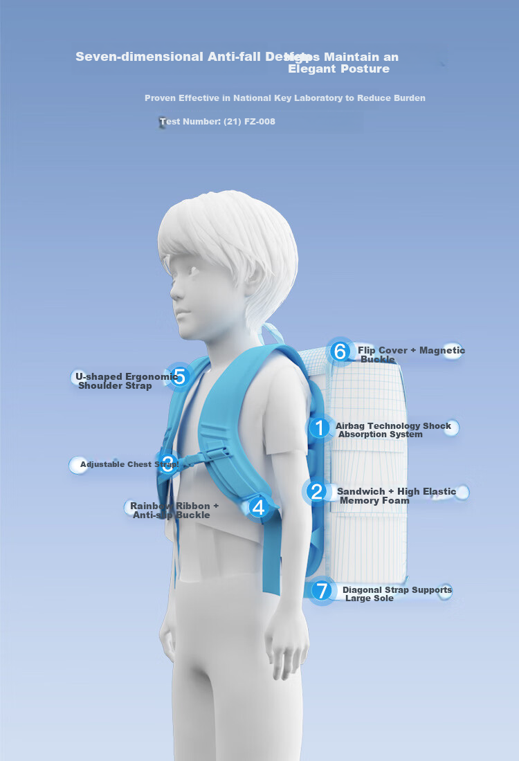 9UM Schoolbag for Primary School Students Grades 1-4 Boys And Girls with Safety Air Cushion, Spine Protection, Cambridge Style U2180 Oatmeal Gray 4