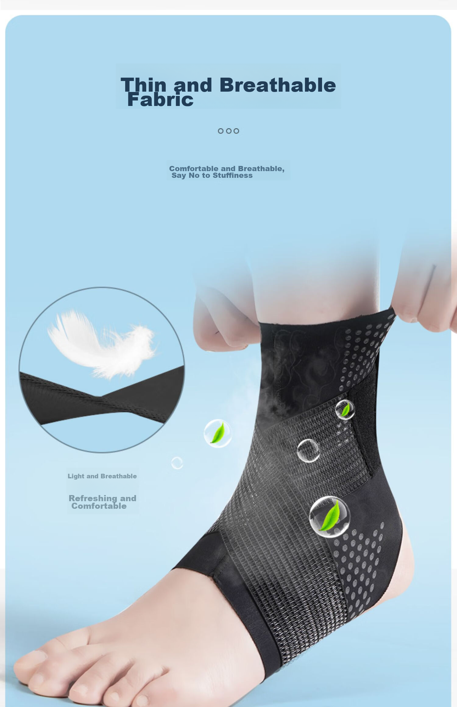 NAILEKESI N Sports Ankle Brace, Prevents Sprains And Injuries, Professional Fixation Support for Ankle And Wrist, Size L 7