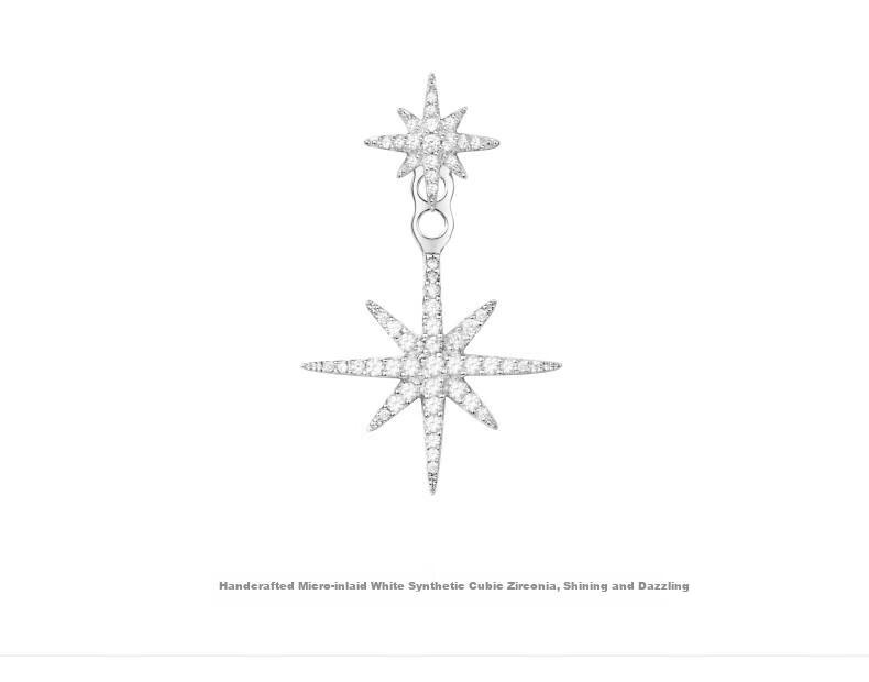 APM Monaco Hexagram Asymmetric Stud Earrings, Luxurious And Elegant Jewelry, Gift for Girlfriend Or Wife 5