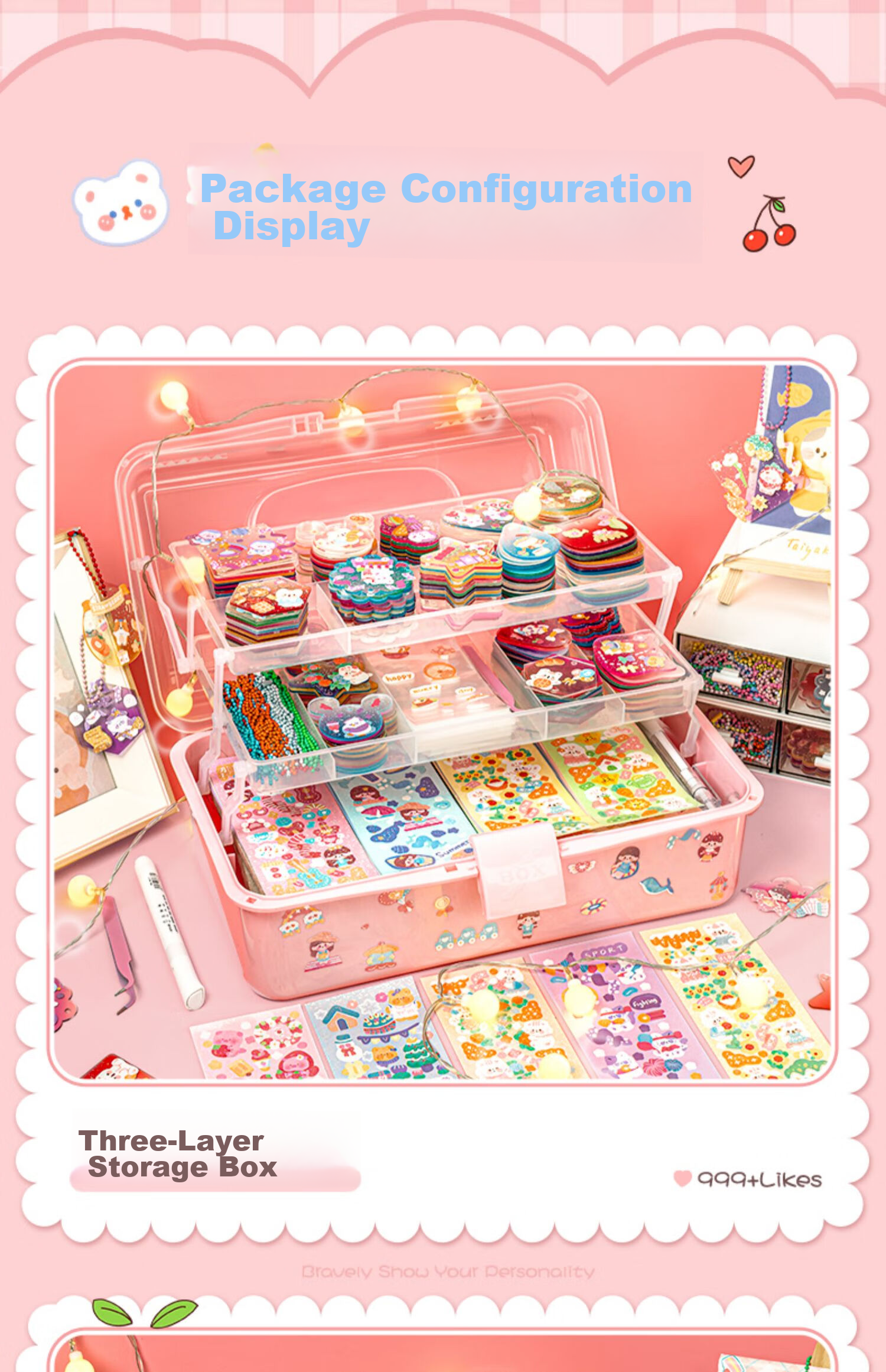 Danmiqi Guka Stickers Complete Set, Children's DIY Craft Gift Box, Guka Sticker Sheet, Girls' Birthday Present 17