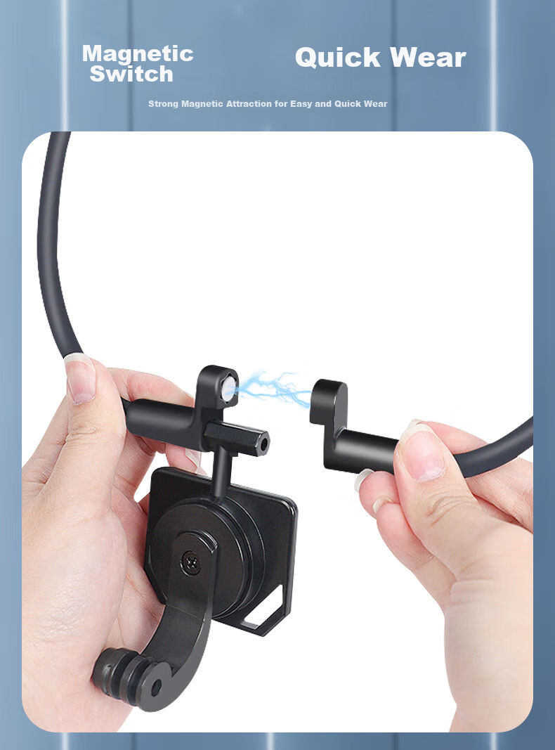 Qiye Neck Strap Mount Compatible with Insta360 X5 Panoramic Action Camera, Insta X4 Cycling Motorcycle X3 Base X5 Accessories, Neck Fishing Lure Bicycle X2 10