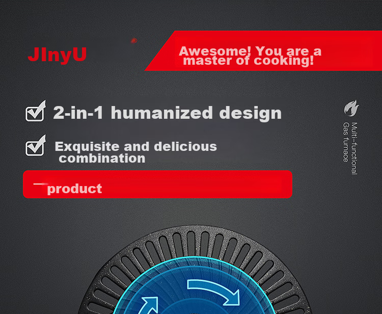 JInyu (JINYU) Casserole Dish, Grill Pan, Barbecue Plate, Induction Cooker Griddle, Outdoor Non-Stick Universal Electric Ceramic Stove Pa 5