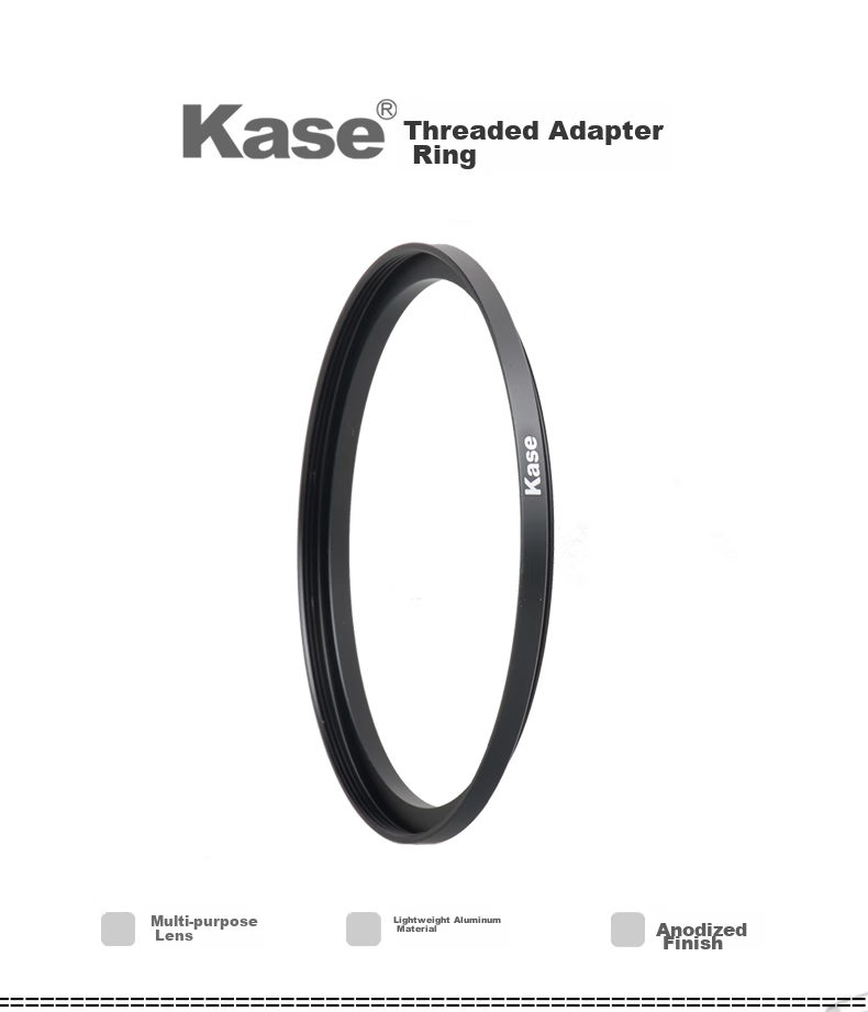 Kase 62 Lens Adapter, 82mm Filter Thread Adapter Ring, Small Aperture Lens Conversion to Large Aperture Filter, Multi-Purpose Lens Adapter, Lens Filter Ring 3