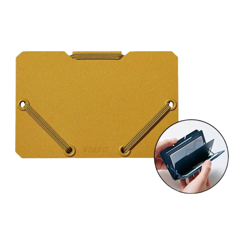 KINGJIM SANDIT Portable Large Capacity Business Card Holder, Card Organizer, ID Holder, Bank Card Holder, Card Sleeve, Card Case 2512 Yellow 3C Digital Full Network Low Price