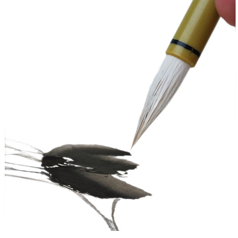 [Lowest Price Online] Rongbaozhai Calligraphy Brush Set - Mixed Hair Soft Brush for Large, Medium And Small Regular Script Calligraphy Practice - Four Treasures of The Study for Adult Beginners And Students - Calligraphy Practice Brush - Medium