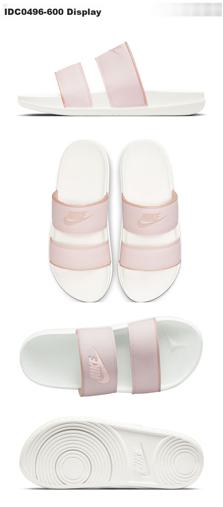 NIKE Women's Casual Shoes OFFCOURT DUO Sneakers DV1033-100, Off-White/red, Size 36.5 4