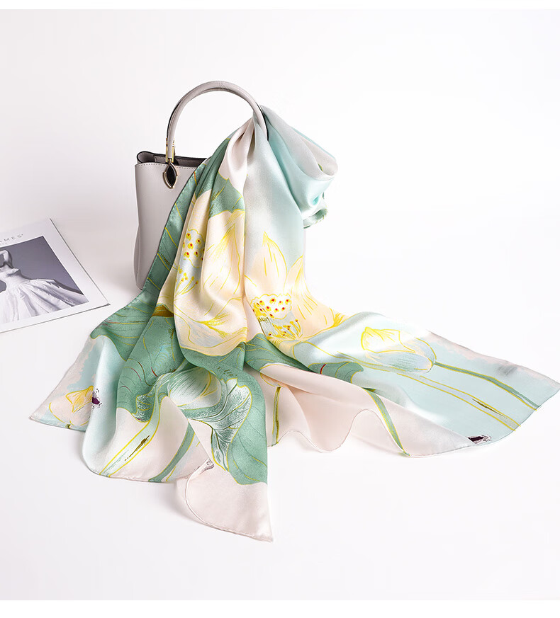 Hangsifu Silk Scarf, Shawl, Gift Box Set, Practical Birthday Present for Mom, Mid-Autumn Festival Gift 11
