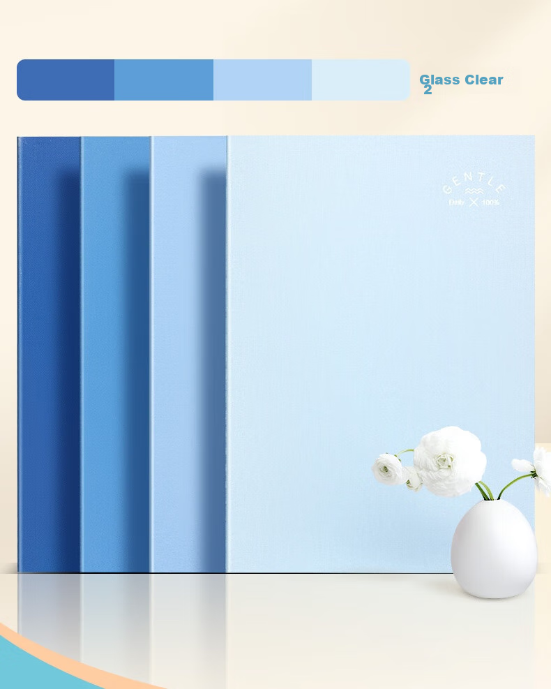 Deli Notebook, Student Diary, Journal, Record Book, Stitched Soft Cover, 4-Pack B5/40 Sheets FB540-4 [Glass Clear 2] 14