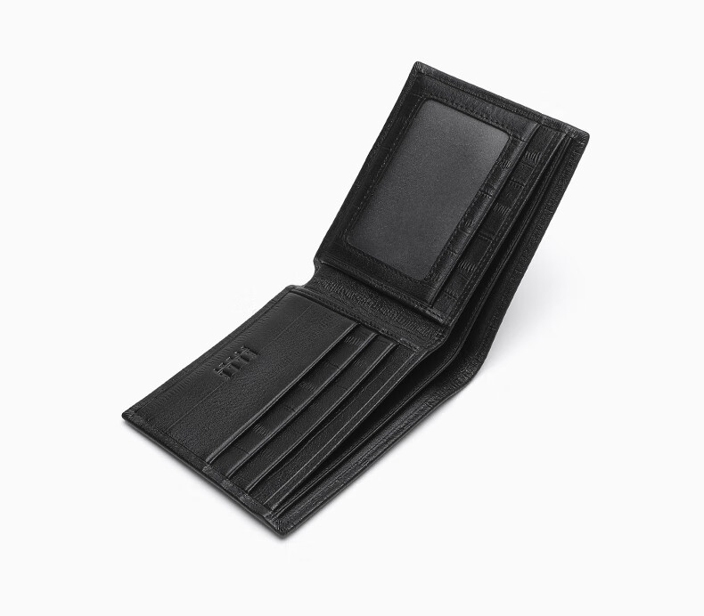 ELLE HOMME Men's Short Wallet, Top-Grain Leather Multifunctional Card Holder, Horizontal Style Billfold 2120, Birthday Gift for Me 5