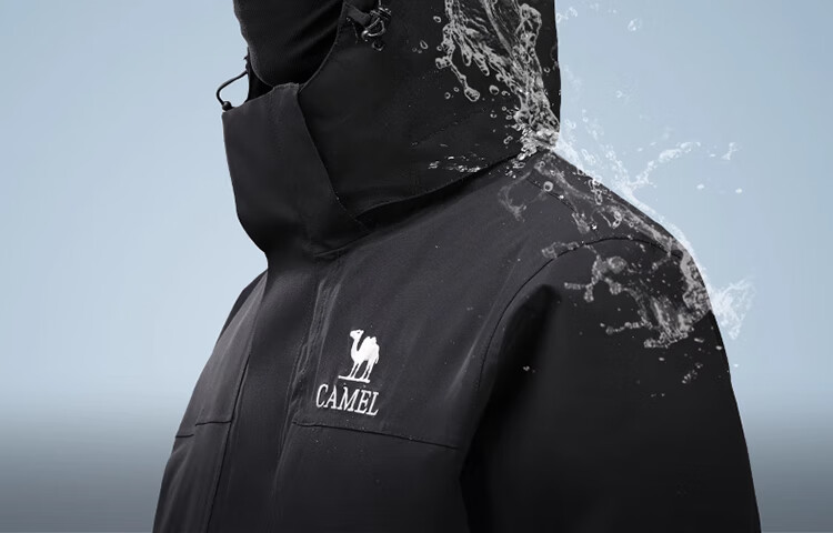 CAMEL Outdoor 3-in-1 Jacket Thickened Goose Down Warm Windproof Waterproof Mountaineering Coat S 7