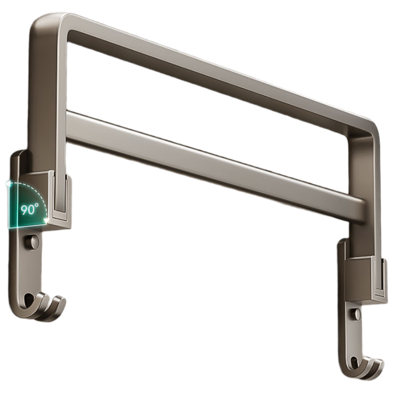Baihan Towel Rack, No Drilling Required, Bathroom Storage Shelf, Bathroom Accessories, Bath Towel Hanger, Towel Rod