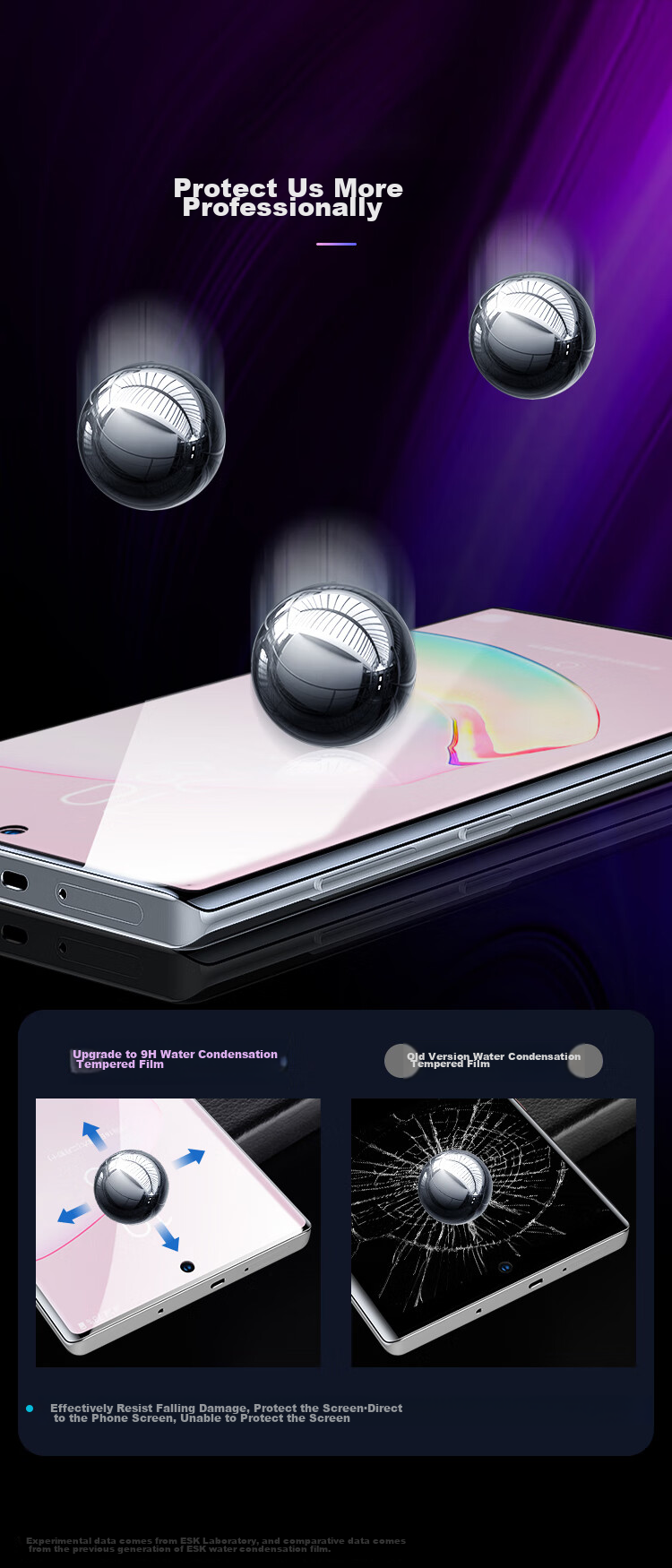 Yisika [Ultra-Fast Repair 2 Pieces] Suitable for Samsung Galaxy Note 20 Ultra Hydrogel Soft Film, Phone Screen Protector, High-Definition Full-Screen Non-Tempered Glass Fully Adhesive Anti-Scratch Anti-Fingerprint JM119 6