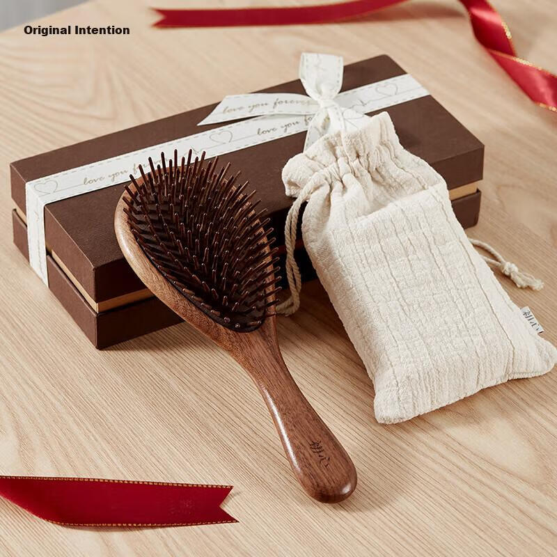 Chuxin Walnut Wood Comb, Air Cushion Comb, Massage Airbag Comb, Scalp Massage Comb, Gift Box, High-End Birthday Present, Premium Gift for Women, Wedding Gift, Mid-Autumn Festival Gift
