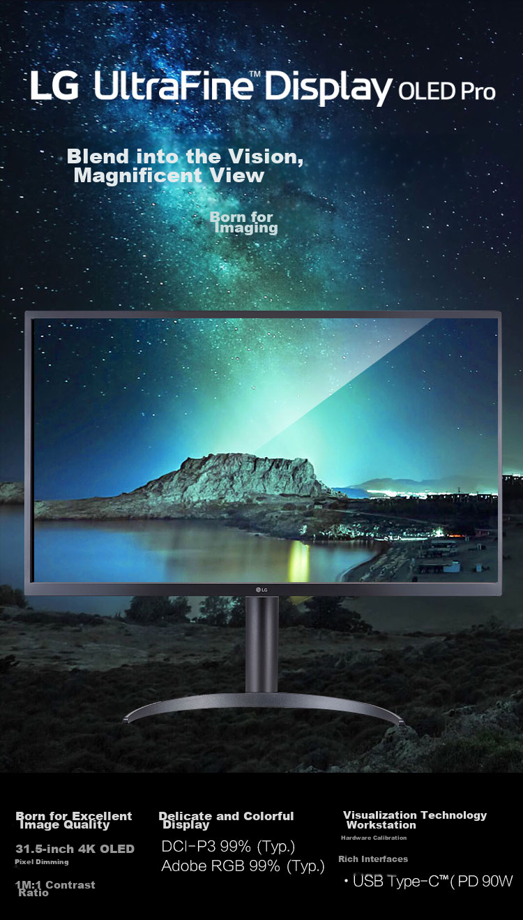 LG GX7 27GX704A 26.5-inch 2K Gaming Monitor 240Hz OLED Mirror Screen 0.03ms HDR400 HDMI 2.1 PC Gaming Display 1