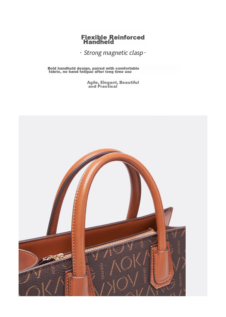 Aokang Women's Handbag, 2026 New Trendy Retro High-End Tote Bag, Light Luxury Crossbody Shoulder Bag, Birthday Gift for Mom Or Wife 8