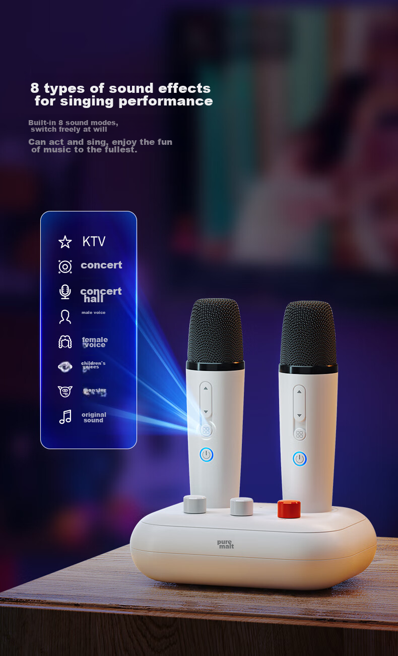 Chunmai Supports HarmonyOS Smart Home KTV TV Karaoke Wireless Microphone Speaker Singing Equipment X2 9