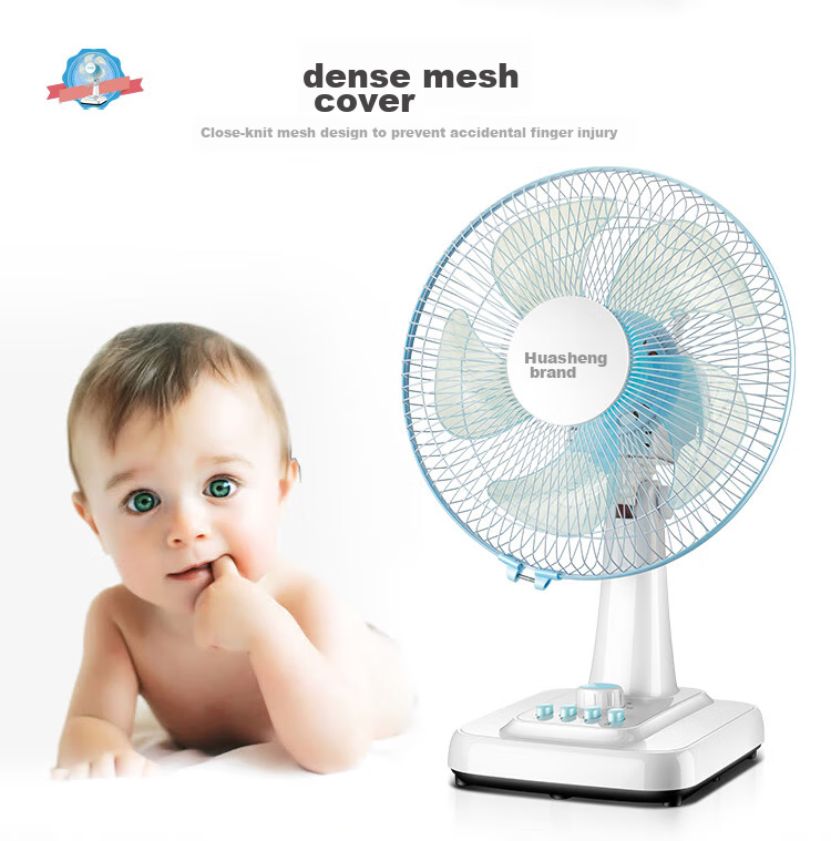 Wahson Electric Fan/Desk Fan/Low Noise Fan/High Air Volume Household Fan/Air Conditioner Companion AC Fixed Frequency Fan WS-A1201A 8