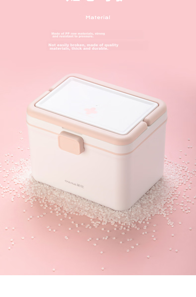 CHAHUA Medical Storage Box, Portable Multi-Layer Medicine Organizer, White, for Home Use, 1 Piece 5