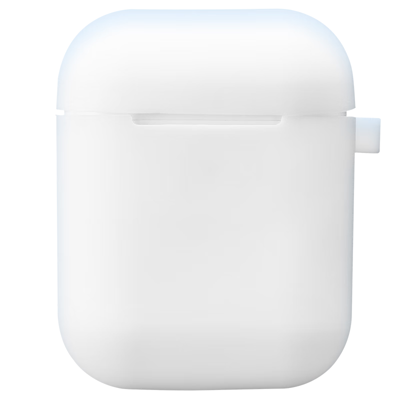 Masentek Earphone Protective Case Compatible with Apple AirPods 1/2 First And Second Generation Bluetooth Earphones, Third And Fourth Generation Pro, Charging Case Silicone Accessory Soft TPU Storage Box Ultra-Thin White