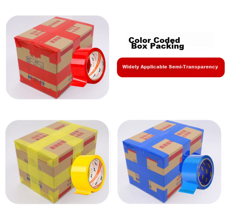 Sitoo [High Cost-Effective Boxed Tape], Whole Box of Adhesive Tape, 60 Rolls Red Tape, Marking Classification Transparent Tape, Packaging Tape, Cutting Tool, Express Delivery Tape, Thickened And Sticky 8