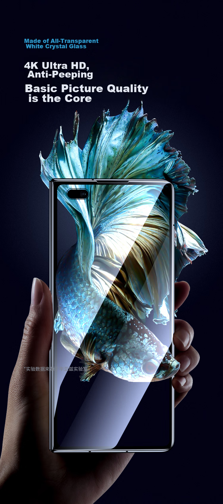 BIAZE Privacy Screen Protector for Huawei Mate X2, Matex2 Collector's Edition Phone Film, Foldable Screen 5G Protective Film, Full Coverage 28° Anti-Peeping HD Anti-Fingerprint JM138 9