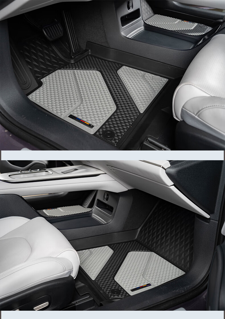 DOGU Xiaomi SU7 Full TPE Car Floor Mats + Plain Carpet Double-Layer Floor Mats Original Color Floor Mats [CCTV Exhibition] 12