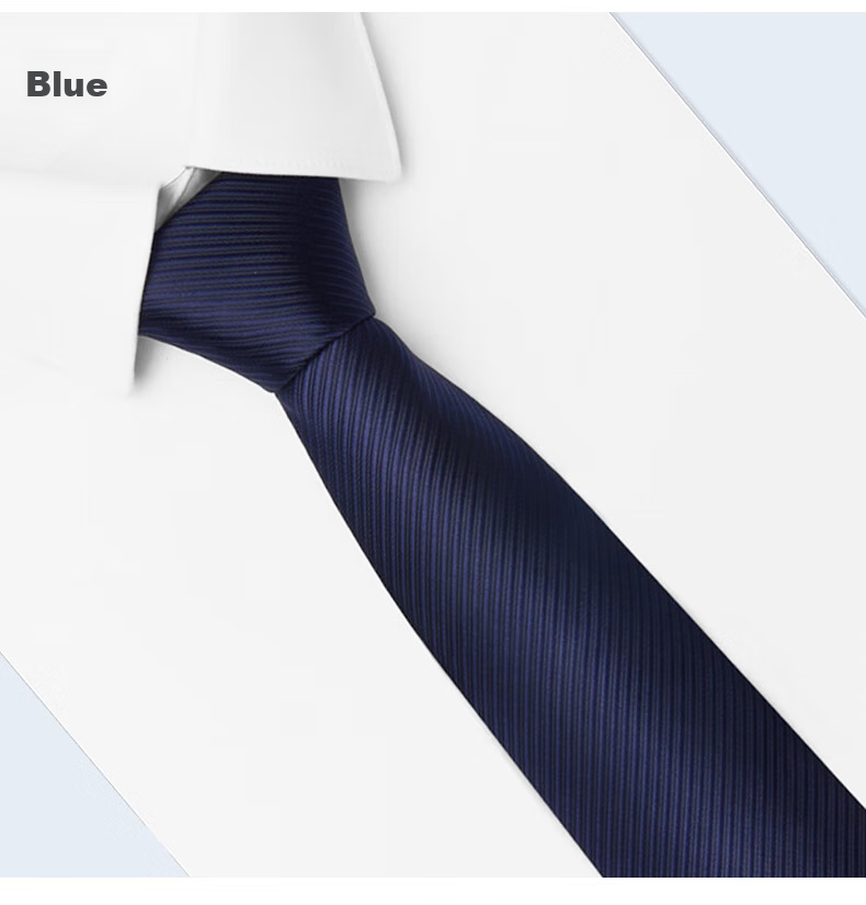 Luomeng Men's Business Formal Necktie, 8cm Hand-Tied, for Interviews, Work, Groomsmen, Wedding Ceremony, Gift Box Packaging 11