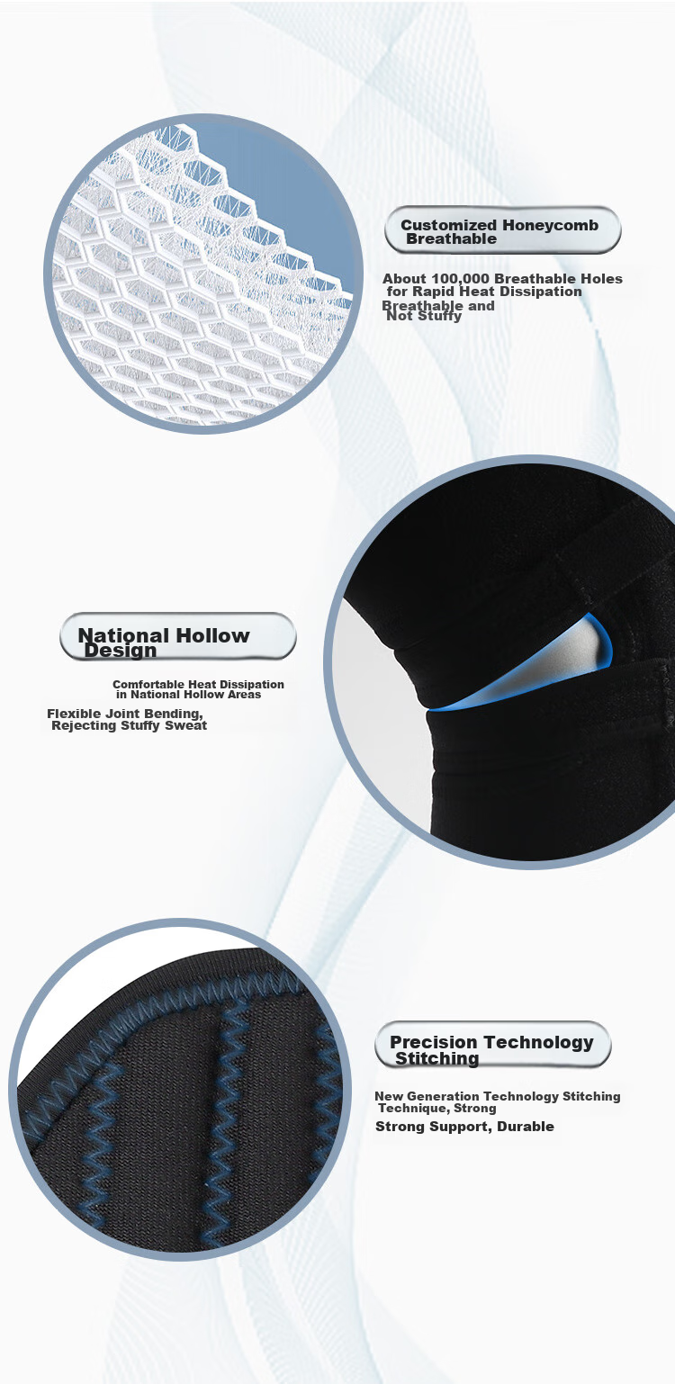 Reebok Knee Pads for Sports, Meniscus Protection, Running, Basketball, Badminton, Soccer, Knee Guards, Patella Protectors, Cycling And Hiking 7