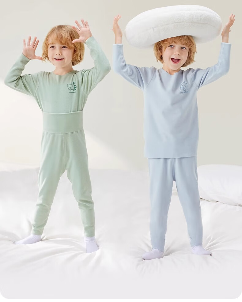 Betis Thermal Velvet Children's Warm Underwear Heating Baby Sleepwear Autumn Clothes Set Autumn Winter Boys Girls 5