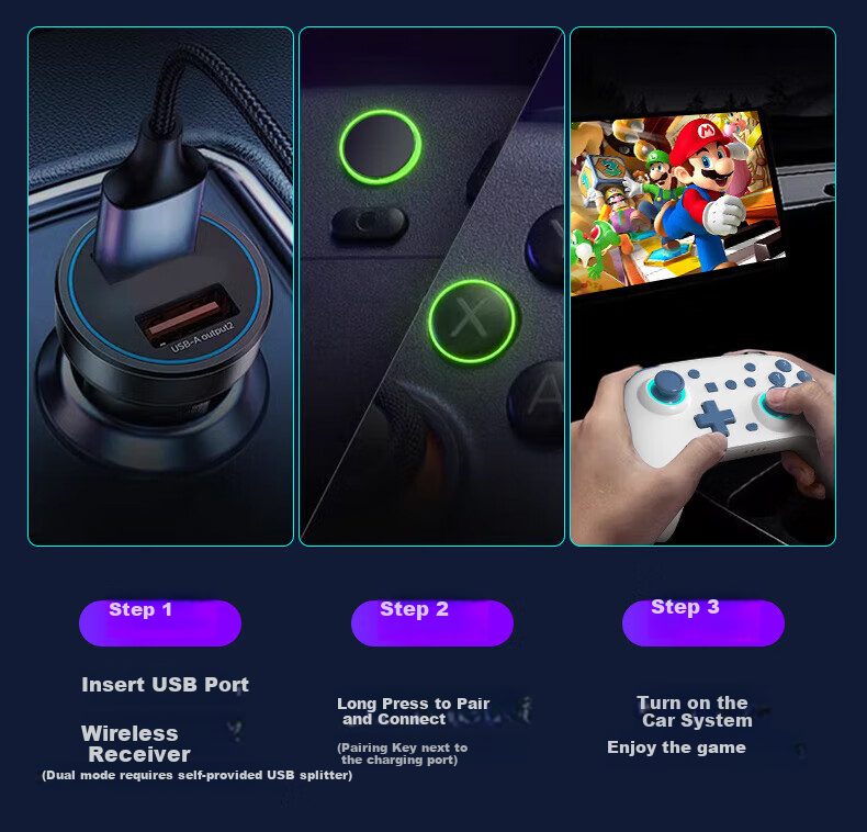 Yuyou Wireless Game Controller Switch2 for PC TV Mobile Bluetooth Android Apple Steam Xbox PC NS Dual Joy-Con Monster Hunter: World 9