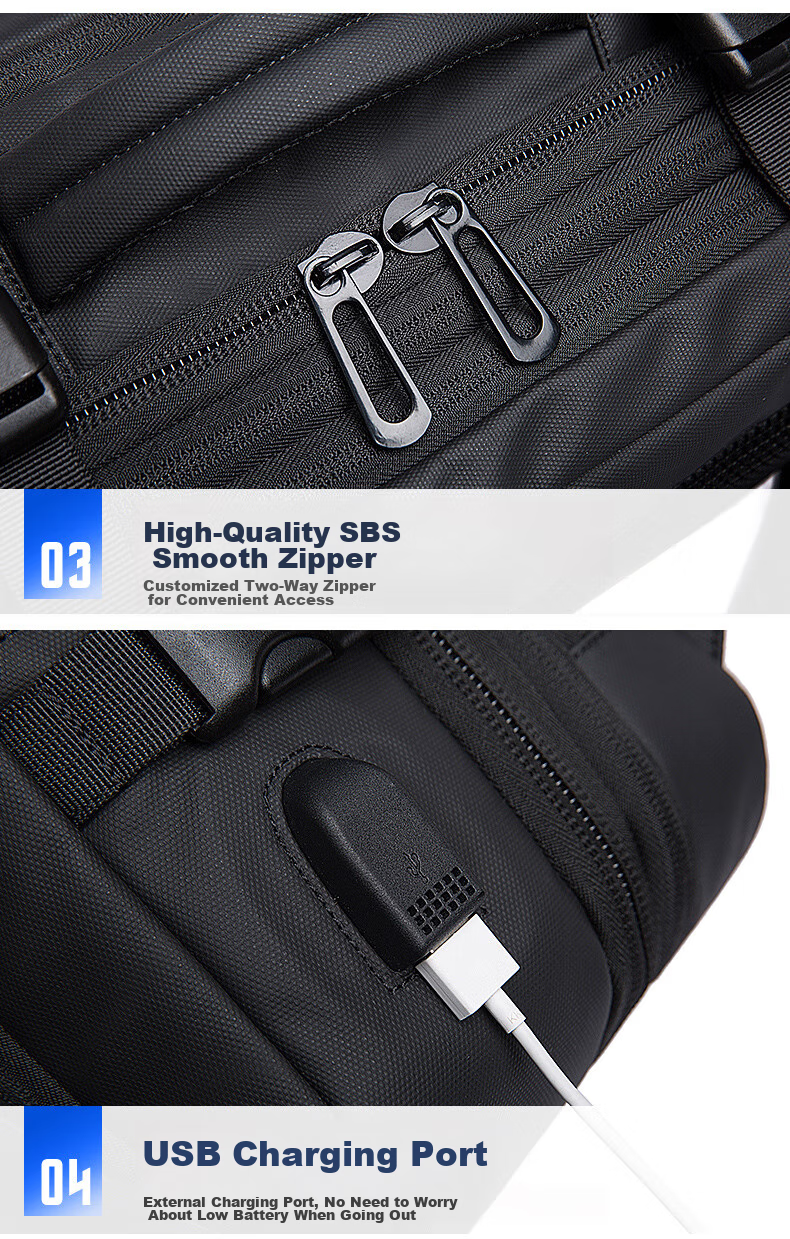Bange Men's Large Capacity Multifunctional Travel Bag, College Student 16-Inch Laptop Gift, Computer Backpack, Small Gray 21